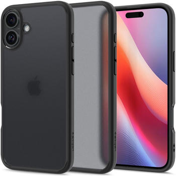Spigen Handyh&uuml;lle f&uuml;r iPhone 16, Spigen Ultra Hybrid, Durchscheinend-Schwarz