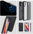 Spigen Handyhülle für iPhone 16, Spigen Ultra Hybrid, Durchscheinend-Schwarz