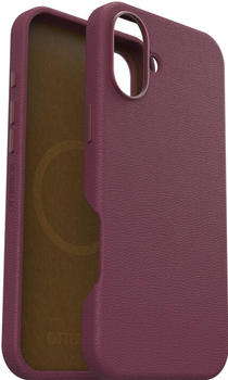 OtterBox Symmetry Cactus Leather mit MagSafe (iPhone 16 Plus), Smartphone H&uuml;lle, Rot