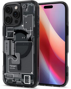 Spigen Handyh&uuml;lle f&uuml;r iPhone 16 Pro Max, Spigen Ultra Hybrid Mag mit MagSafe, Rauchfarben-Grau (Zero One)
