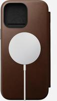Nomad NM01679585, Nomad Modern Leather Folio iPhone 16 Pro Brown