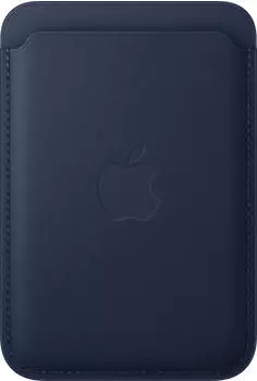 Apple iPhone Feingewebe Wallet mit MagSafe (2024) Tiefblau Apple iPhone Feingewebe Wallet mit MagSafe (2024) Tiefblau