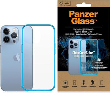 PanzerGlass Clear Case Color (iPhone 13 Pro), Smartphone Hülle, Blau
