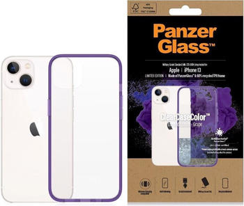 PanzerGlass Back Cover ClearCase Grape AB iPhone 13 (iPhone 13), Smartphone Hülle, Violett