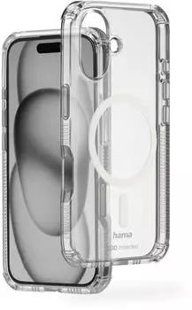 Hama Handyhülle MagCase Extreme Protect für Apple iPhone 16, durchsichtig (00123753)