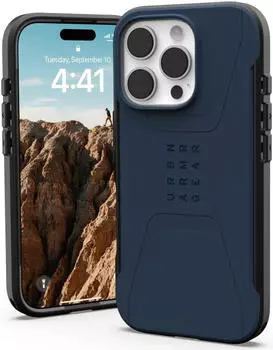 Urban Armor Gear Civilian MagSafe Case | Apple iPhone 16 Pro | mallard (blau) | 114444115555 (114444115555)
