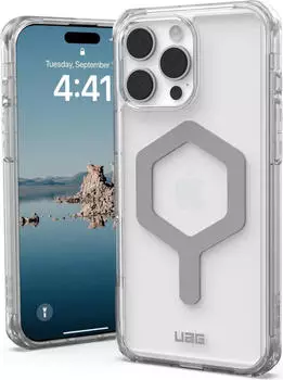 Urban Armor Gear Plyo MagSafe Case | Apple iPhone 16 Pro Max | ice (transparent)/silber | 114481114333 (114481114333)