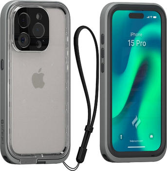 Catalyst Total Protection Case (für iPhone 15 Pro) Grau