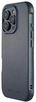 mujjo Leather Shield Case iPhone 16 Pro Blau - MUJJO-CL-053-SB
