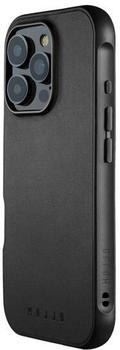 mujjo Leather Shield Case iPhone 16 Pro Max Schwarz - MUJJO-CL-057-BK
