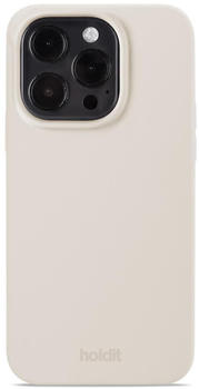 holdit Silikonhülle iPhone 15 Pro Hellbeige