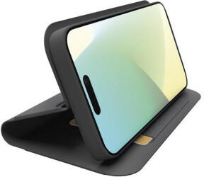 SBS Mobile Wallet Stand Case in PU für iPhone 16 black (TEWALIP1661K)