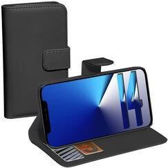 PEDEA Book Cover Classic für iPhone 14 Pro Max, schwarz