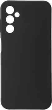 eSTUFF Madrid - Hintere Abdeckung für Mobiltelefon - Silk Touch - Silikon - Schwarz - für Samsung Galaxy A14 (ES673214-BULK)