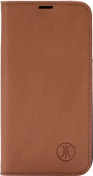JT Berlin Echtleder BookCase Tegel| Apple iPhone 16| cognac| 11062 (11062)