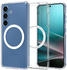 Spigen Handyhülle für Galaxy S25 Plus, Spigen Ultra Hybrid Mag mit MagSafe, Transparent-Weiß