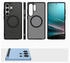 Spigen Handyhülle für Galaxy S25 Ultra, Spigen Ultra Hybrid Mag mit MagSafe, Durchscheinend-Schwarz