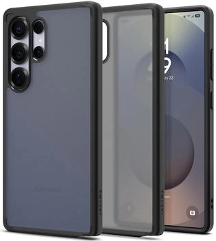 Spigen Handyh&uuml;lle f&uuml;r Galaxy S25 Ultra, Spigen Ultra Hybrid, Durchscheinend-Schwarz
