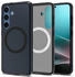 Spigen Handyhülle für Galaxy S25, Spigen Ultra Hybrid Mag mit MagSafe, Durchscheinend-Schwarz