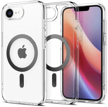 Spigen Ultra Hybrid MagSafe Clear Carbon Fiber iPhone 16e Spigen Ultra Hybrid MagSafe Clear Carbon Fiber iPhone 16e