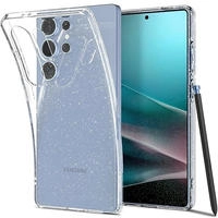 Spigen Liquid Crystal H&uuml;lle f&uuml;r Samsung Galaxy S25 Ultra - Transparent & Glitzernd