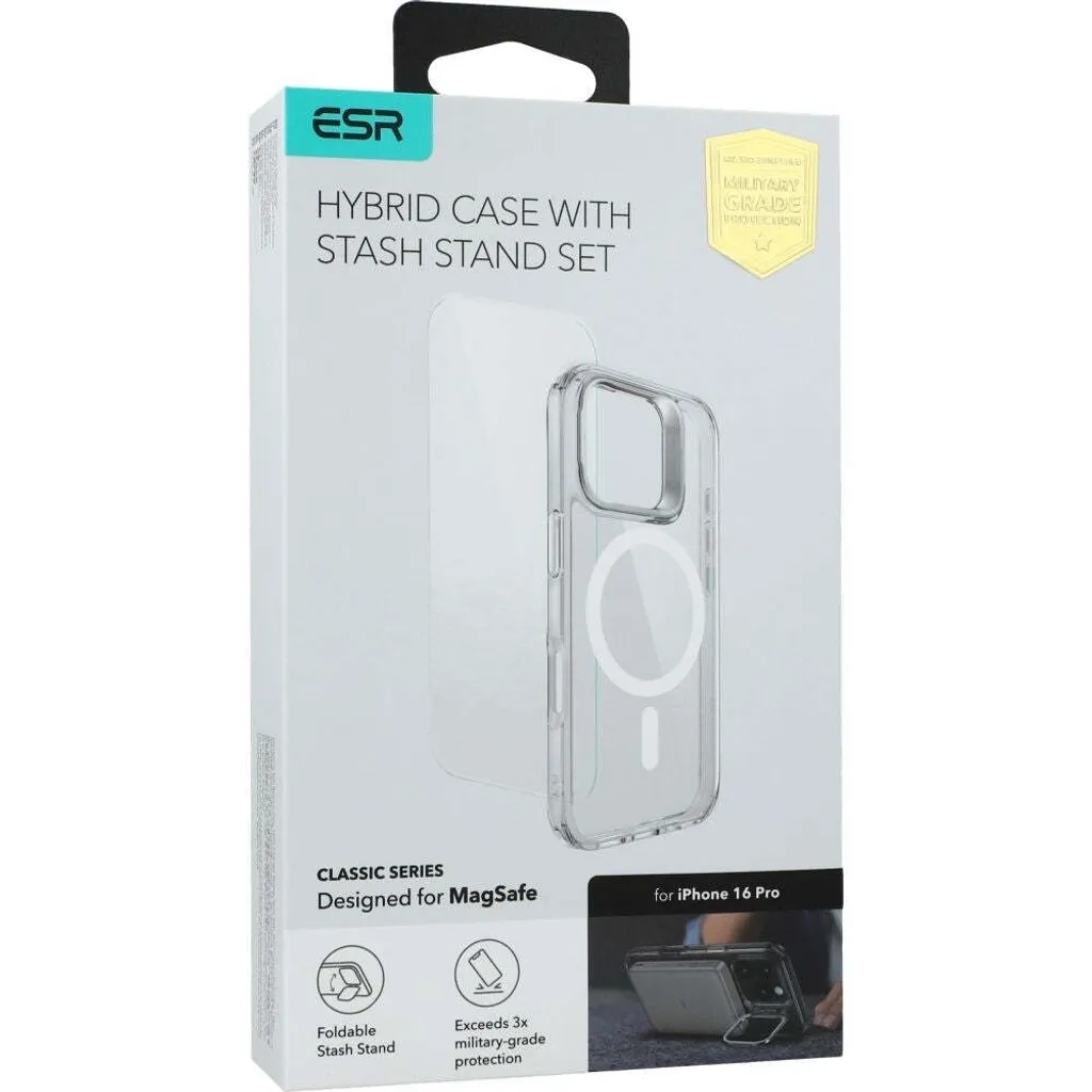 ESR iPhone 16 Classic Hybrid Case mit Kickstand
