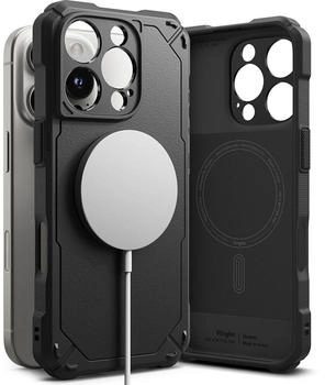Ringke Handyhülle für iPhone 16 Pro mit MagSafe, Ringke Rugged Gear, Schwarz