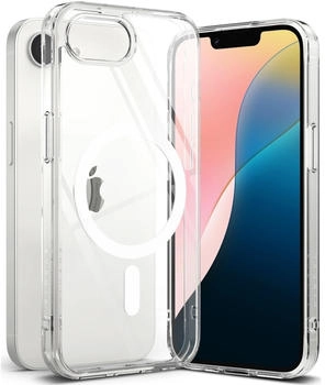 Ringke Handyhülle für iPhone 16e, Ringke Fusion Magnetic, Transparent und Weiß