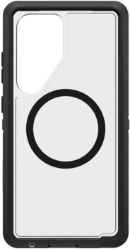 OtterBox Defender XT Clear mit Magnets (Samsung Galaxy S25 Ultra), Smartphone H&uuml;lle, Transparent, Schwarz