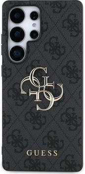 Guess Handyhülle für Galaxy S25 Ultra, Guess Hardcase 4G Big Metal Logo, Schwarz