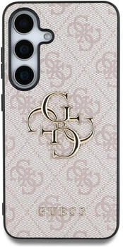 Guess Handyhülle für Galaxy S25 Plus, Guess Hardcase 4G Big Metal Logo, Rosa