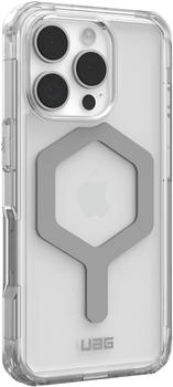 Urban Armor Gear Plyo Magsafe (Apple iPhone 16 Pro), Smartphone Hülle, Transparent, Silber