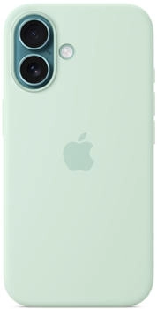 Apple Silikon Case mit MagSafe (iPhone 16) Aquamarin