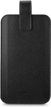 Hama Handytasche, universal, f&uuml;r Handys mit 16,0x8,9x1,2 cm, Kunstleder, Schwarz (00137096)