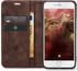Tec-Expert Handy Hülle für Apple iPhone 7 / 8 / SE 2020 Klapphülle Bookcase Flip Cover Handy Tasche Etui Farbe: Dunkebraun