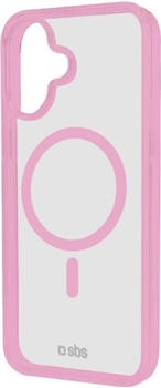 SBS Mobile iPhone 16 Case Rosa, Transparent mit farbigem
