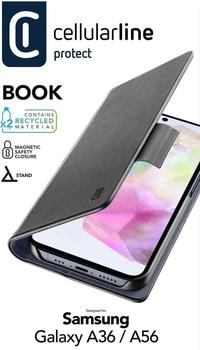 Cellular Line Book Bookcover Samsung Galaxy A36/A56 Schwarz