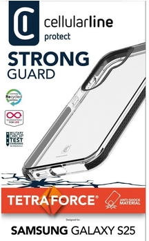 Cellular Line Tetra Force Strong Guard Backcover Samsung Galaxy S25 Transparent