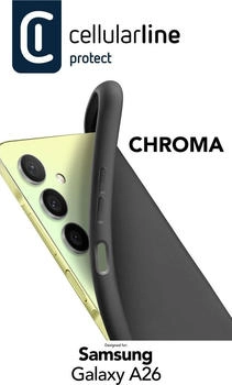 Cellular Line Chroma Backcover Samsung Galaxy A26 Schwarz