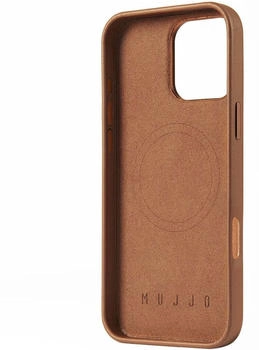 mujjo Leather Case iPhone 16 Pro Max Brown