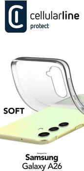 Cellular Line Soft Backcover Samsung Galaxy A26 Transparent