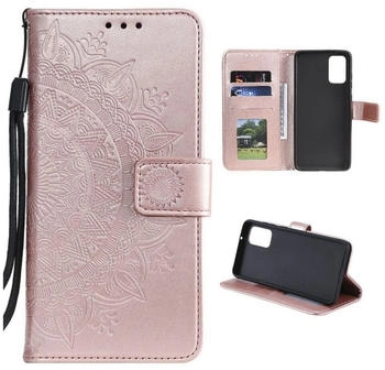 CoverKingz Samsung Galaxy A72 Handy Hülle Flip Case Cover Schutzhülle Etui Mandala Rosegold
