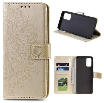 CoverKingz Huawei P Smart 2021 Handy Hülle Flip Case Cover Schutzhülle Tasche Mandala Gold