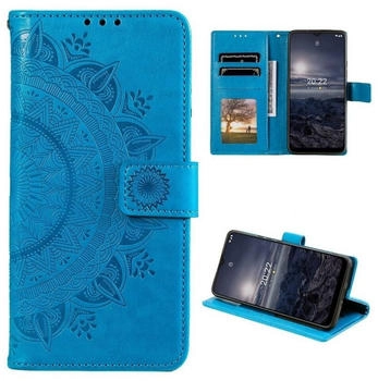 CoverKingz Hülle für Nokia G21/G11 Handyhülle Flip Case Cover Schutzhülle Etui Mandala Blau