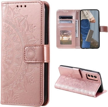 CoverKingz Hülle für Samsung Galaxy A54 5G Handyhülle Flip Case Cover Etui Mandala Rosegold