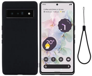 CoverKingz Hülle für Google Pixel 7 Handyhülle Silikon Case Cover Bumper Matt Schwarz