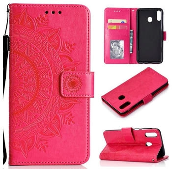 CoverKingz Huawei P40 lite E Handy Hülle Flip Case Cover Handytasche Mandala Pink