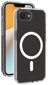 Vivanco Mag Steady Cover für iPhone 16e (2025), 2.0m Drop-Protection, MagSafe Support Transparent