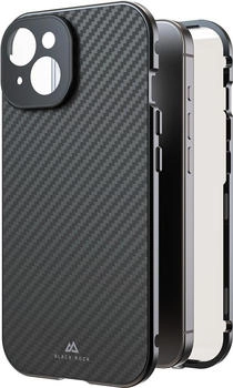 Black Rock Cover 360° Glass Backcover Apple iPhone 16 Carbon