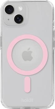 holdit MagSafe Case Backcover Apple iPhone 15/14/13 Pink/Transparent